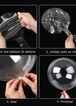 Funny Balloons Usa Bubble Clear 10 In Bubbles