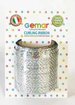 Funny Balloons Usa Accessories Curling Ribbon Silver Holographic 031645