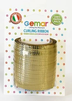 Funny Balloons Usa Curling Ribbon Gold Holographic 031652