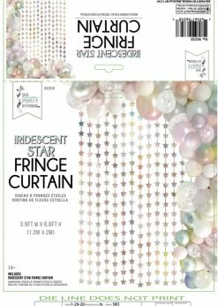 Funny Balloons Usa Foil Balloons Star Fringe Curtain Iridescent F96358