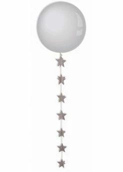 Funny Balloons Usa 3D Mini Banner Diamond Silver Star 97032 Accessories