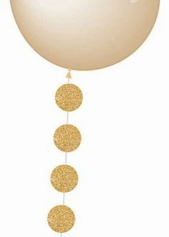 Funny Balloons Usa 3D Mini Banner Diamond Gold Circle 98138