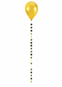 Funny Balloons Usa Mini Banner Metallic Gold Circle 98575