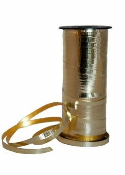 Funny Balloons Usa Metallic Curling Ribbon Gold 98884MGO