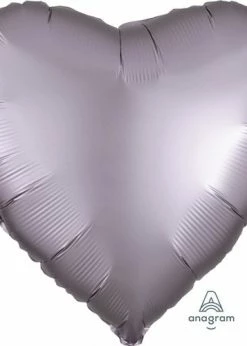 Funny Balloonsusa Satin Luxe Greige Heart 39920 Foil Balloons