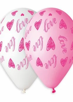 Funny Balloons Usa Latex Balloons GS120: #912 Love & Hearts 927245