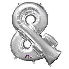 Funny Balloonsusa & Symbol Silver 3300501 - 34 In Foil Balloons