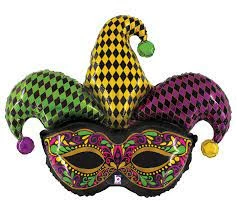 Funny Balloonsusa Foil Balloons Jester Mask 25165