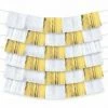 Funny Balloonsusa Decorating Backdrop White & Gold 244400.19 Accessories