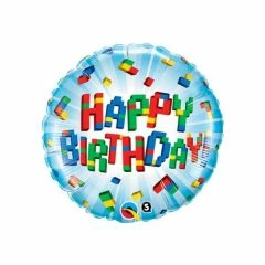 Funny Balloonsusa Birthday Color Blocks 25541 - 18 In Foil Balloons