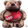 Funny Balloonsusa Cuddly Bear Love 23215 Foil Balloons