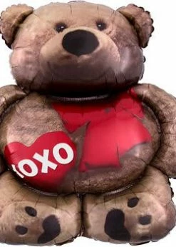 Funny Balloonsusa Cuddly Bear Love 23215 Foil Balloons