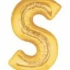 Funny Balloons Usa Gold S Letter 14919G - 7 In Foil Balloons