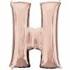 Funny Balloonsusa Rose Gold H Letter 3745901 - 16 In