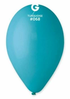 Funny Balloons Usa Latex Balloons G110: #068 Turquoise 116809 Standard Color 12 In