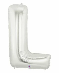 Funny Balloons Usa Silver L Letter 14912S - 7 In Foil Balloons