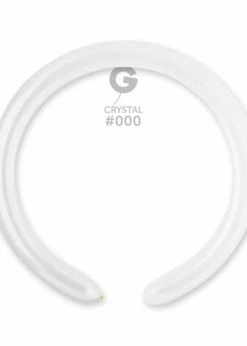 Funny Balloons Usa D4: #000 Clear 550009 Crystal Color 2/60 In