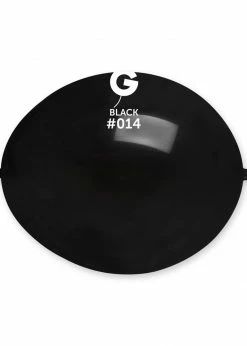 Funny Balloons Usa Latex Balloons GL6: #014 Black 061413 - 6 In