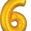 Funny Balloons Usa 6 Gold 3655901 - 26 In