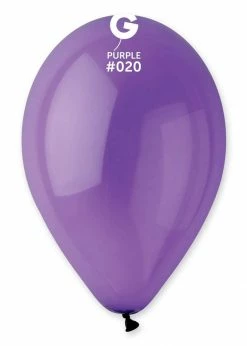 Funny Balloons Usa G110: #020 Purple 112009 Crystal Color 12 In Latex Balloons