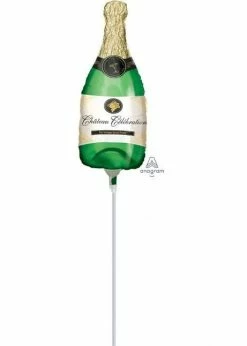 Funny Balloons Usa Mini Bubbly Wine 07717 - 14 In Foil Balloons