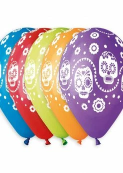 Funny Balloons Usa GS120: #809 Sugar Skulls 925371 Latex Balloons