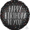 Funny Balloonsusa Satin Silver B´Day Dots 3906201 - 18 In