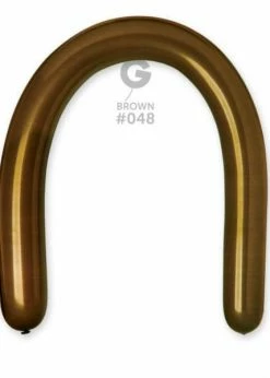 Funny Balloonsusa Latex Balloons D6: #048 Brown 354805 Standard Color 3/50 In