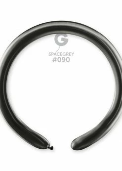 Funny Balloons Usa Shiny Balloons DB4: #090 Shiny Space Grey 2/60 In ( 50 Pcs ) 559002