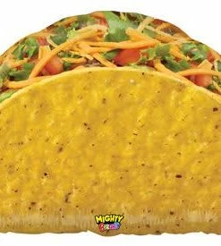Funny Balloonsusa Mighty Bright Taco 357227 Foil Balloons