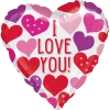 Funny Balloons Usa I Love You Playful Hearts 36548
