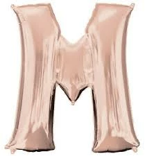 Funny Balloonsusa Rose Gold M Gian Letter 3657601 - 34 In