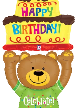 Funny Balloons Usa Special Delivery B'Day Bear 858946
