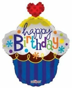 Funny Balloonsusa Happy Birhtday Cupcake 19470-22