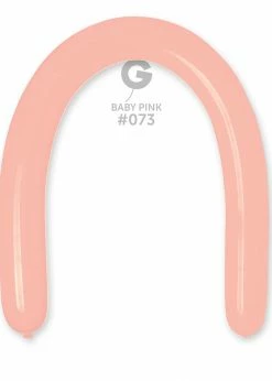 Funny Balloons Usa Latex Balloons D6: #073 Baby Pink 367300 Standard Color 3/50 In