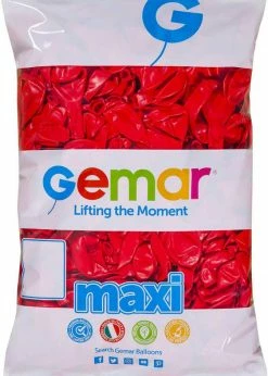 Funny Balloons Usa G110 MAXI: #045 Red 114591 Latex Balloons