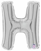 Funny Balloons Usa Silver H Letter 14908S - 7 In