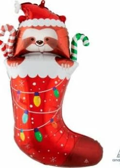 Funny Balloonsusa Sloth Stocking 4204401 Foil Balloons