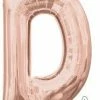 Funny Balloonsusa Rose Gold D Letter 3745501 - 16 In Foil Balloons