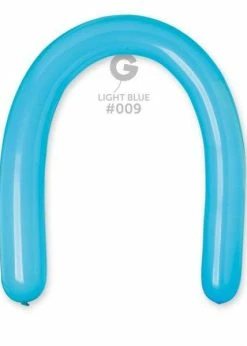 Funny Balloons Usa Latex Balloons D6: #072 Baby Blue 367201 Standard Color 3/50 In