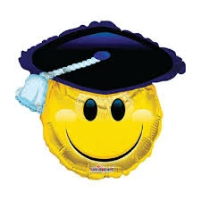 Funny Balloons Usa Smiley Face Grad Shape 85073-28 Foil Balloons
