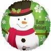 Funny Balloonsusa Happy Holidays Snowman 89090 - 9 In Foil Balloons