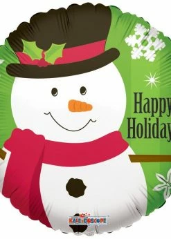 Funny Balloonsusa Happy Holidays Snowman 89090 - 9 In Foil Balloons