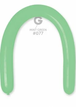 Funny Balloons Usa D6: #077 Mint Green 367706 Standard Color 3/50 In Latex Balloons