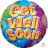 Funny Balloonsusa Foil Balloons Get Well Soon Tye Dye 2591601 - 17 In
