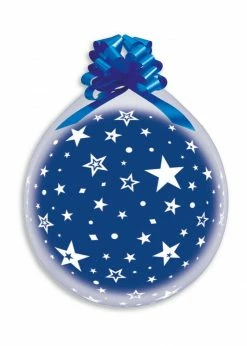 Funny Balloons Usa G18: #001 White Star Stuffing Printed Balloons 903508 Latex Balloons