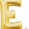 Funny Balloonsusa Gold E Giant Letter 3295501 - 34 In