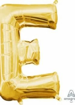 Funny Balloonsusa Gold E Giant Letter 3295501 - 34 In