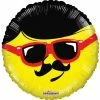 Funny Balloonsusa Smiley With Moustache 19742-18