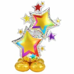 Funny Balloons Usa Airloonz Colorful Star Cluster 4246411 Foil Balloons